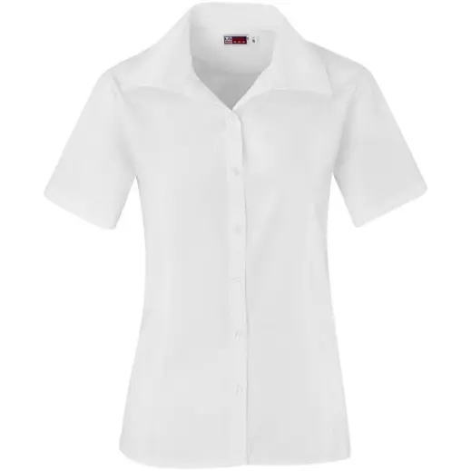 Ladies Short Sleeve Aspen White