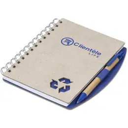 Bonaire Midi Notebook & Pen Main Blue Image