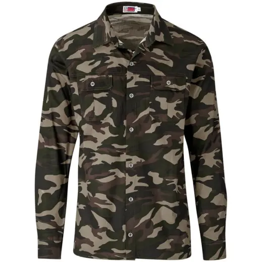 Mens Long Sleeve Wildstone Shirt Camouflage
