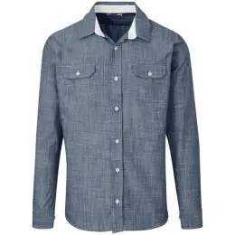 Mens Long Sleeve Windsor Shirt Navy Image