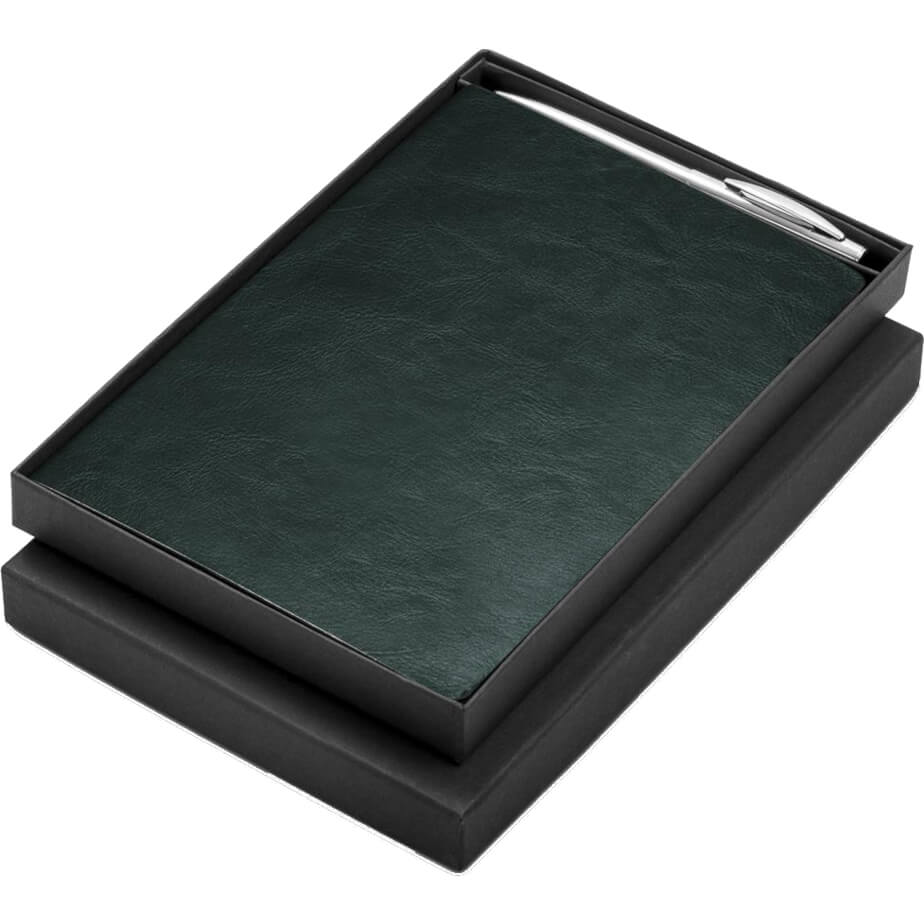 Renaissance Notebook & Pen Set Dark Green