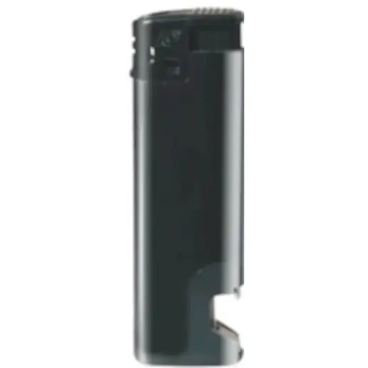 Electronic Refillable Bottle Opener Lighter Black