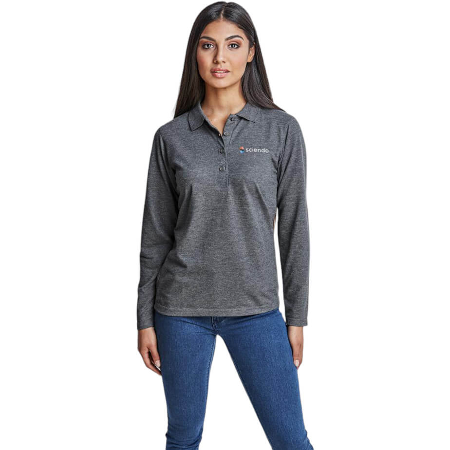 Ladies Long Sleeve Elemental Grey Main