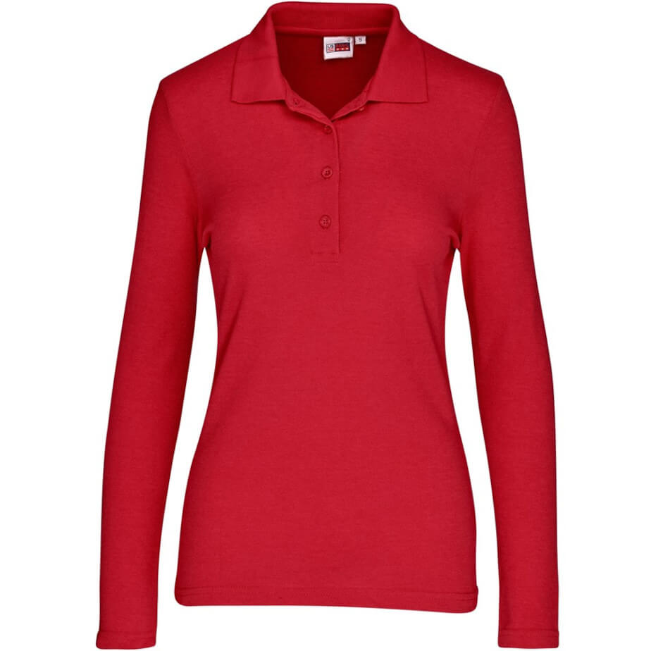 Ladies Long Sleeve Elemental Red