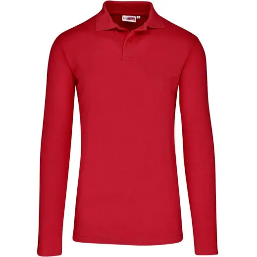 Mens Long Sleeve Elemental Red