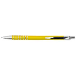 Ring Design Aluminium Ballpoint Pen Yellow Image