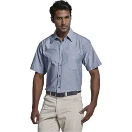 Navy Main Oxford Lounge Short Sleeve Mens Image
