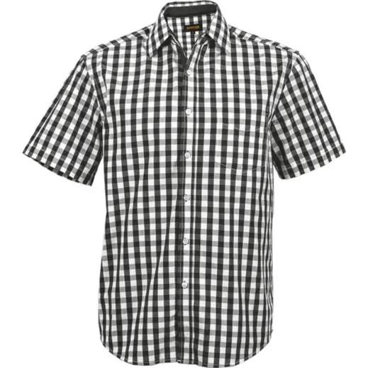 Mens Cedar Lounge Short Sleeve Black-White