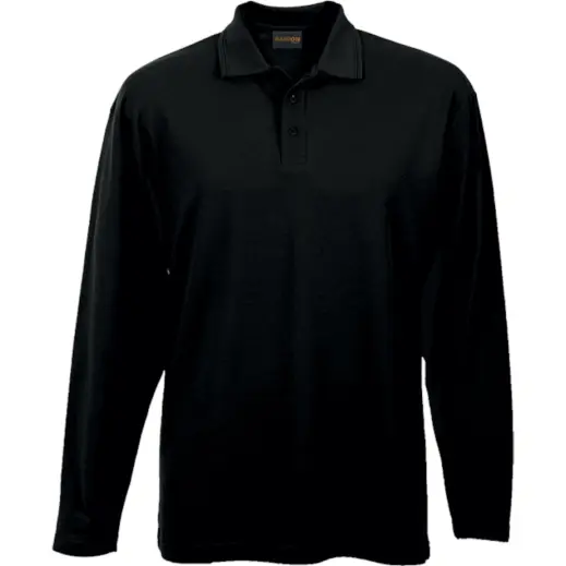Mens 175g Pique Knit Black