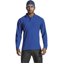 Mens 175g Pique Knit Royal Main Image