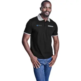 Mens Caliber Golf Shirt Model Image
