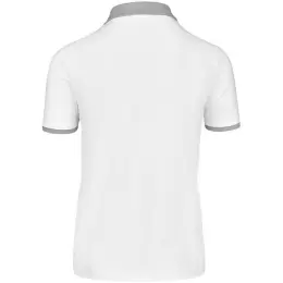 Mens Caliber Golf Shirt White Back