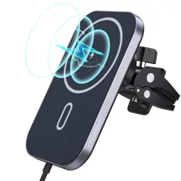 Choetech Magnetic Wireless Car Charger T200-F 15W - Black image
