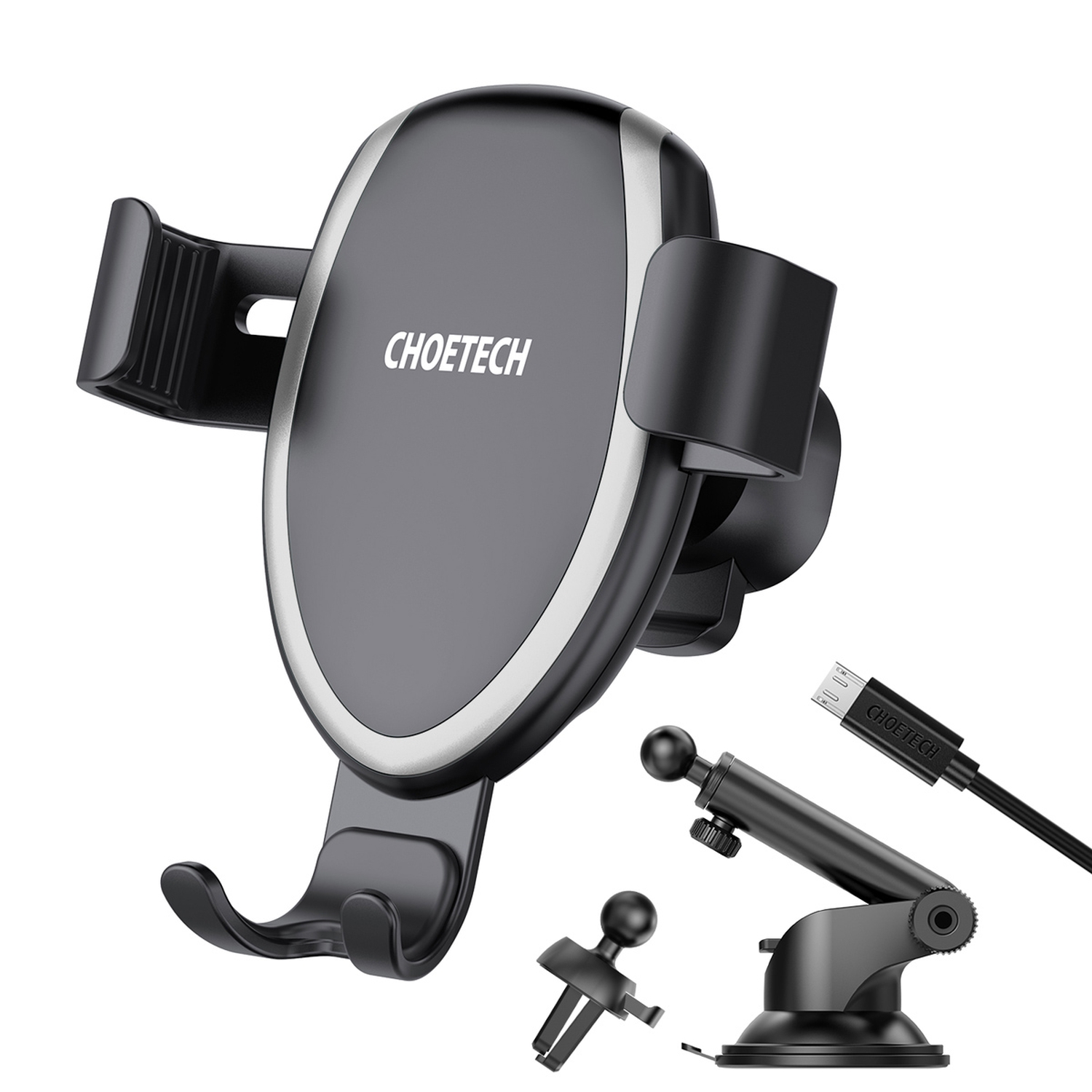 Choetech Fast Wireless Car Charger T536-S 10W image