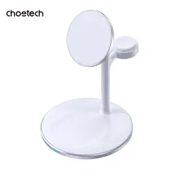 Choetech Fast Wireless 3 In 1 Magnetic Charging Stand T585-F 15W - White image