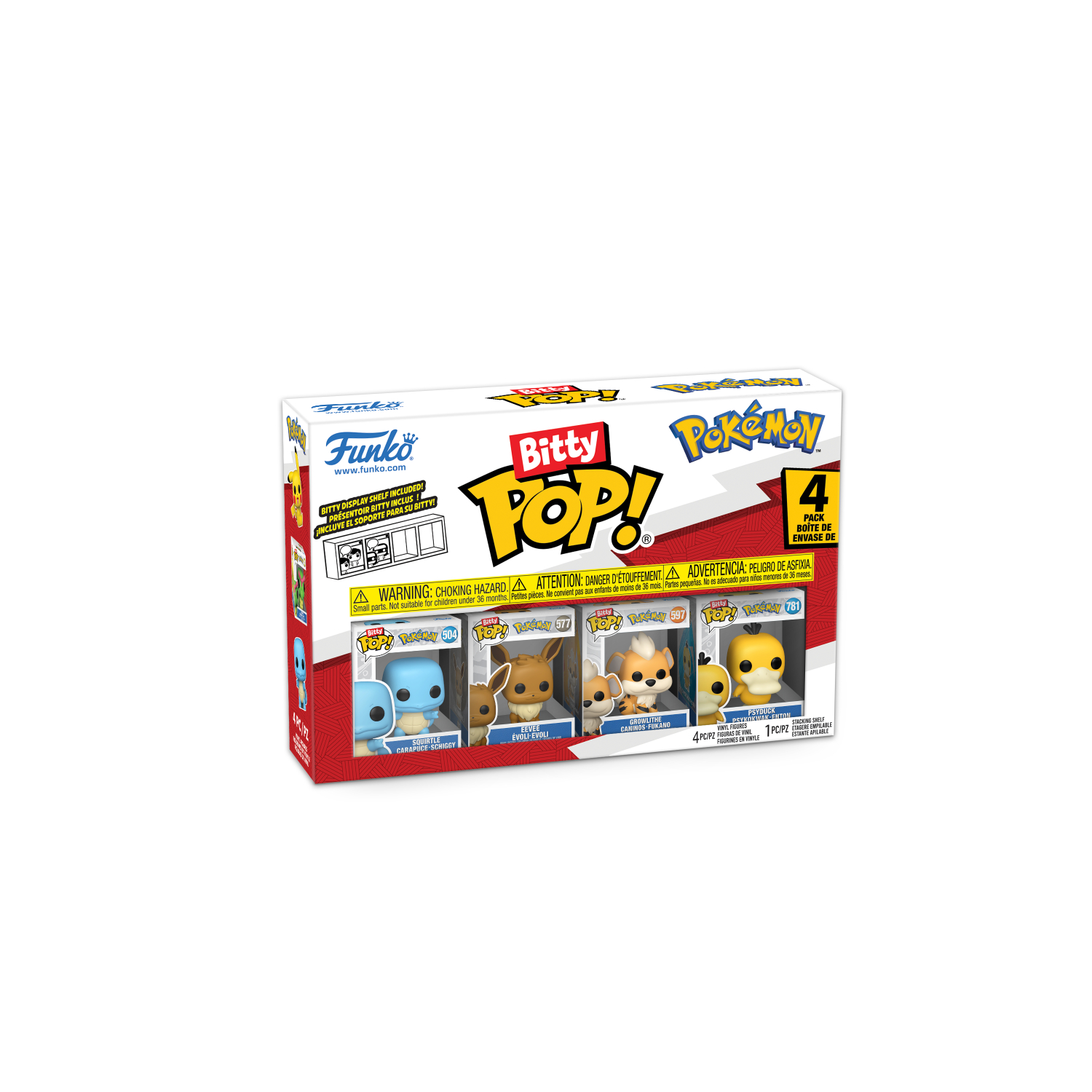 Funko POP! GAMES ポケモン 4点セット Funko POP! Games: Pokemon - Starters - 4 Pack - Pikachu - Squirtle