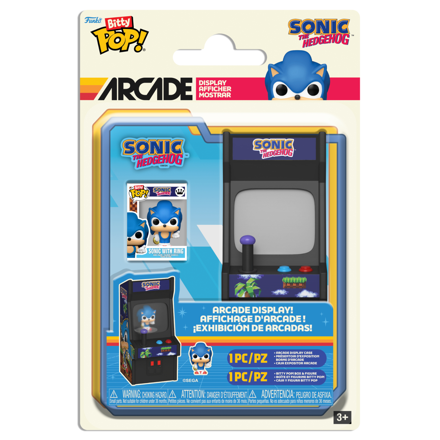Funko Bitty Pop! Arcade: Sonic The Hedgehog - Sonic With Ring image