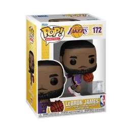 Funko Pop! Basketball: Los Angeles Lakers - Lebron James Pointing (Purple Jersey) image