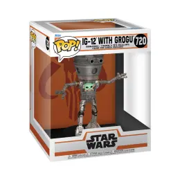 Funko Pop! Deluxe: Star Wars The Mandalorian - IG-12 With Grogu image