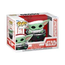 Funko Pop!: Star Wars The Mandalorian - Grogu With Santa Hat In Pram (Holiday) image