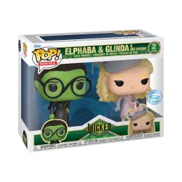 Funko Pop! Movies: Wicked 2 Pack - Elphaba & Glinda In Shiz Uniform (Special Edition) image