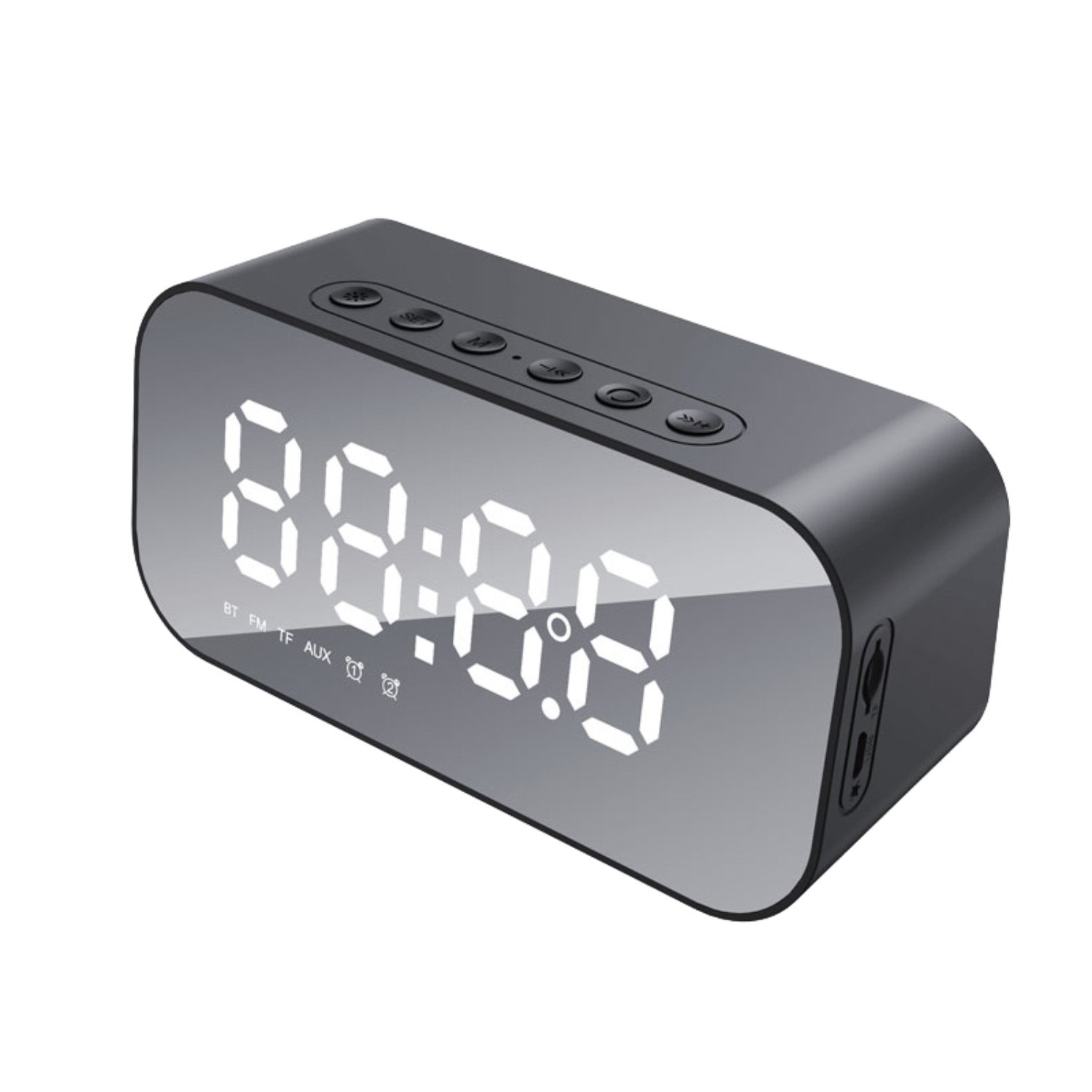 Havit Alarm Clock & Wireless Speaker - Black image