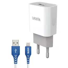 LOOPD 1 Port Home Charger With MFI Lightning Cable 10.5W image