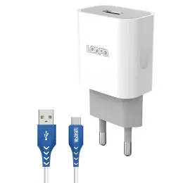 LOOP'D 1 Port Home Charger With Type-C Cable 10.5W image