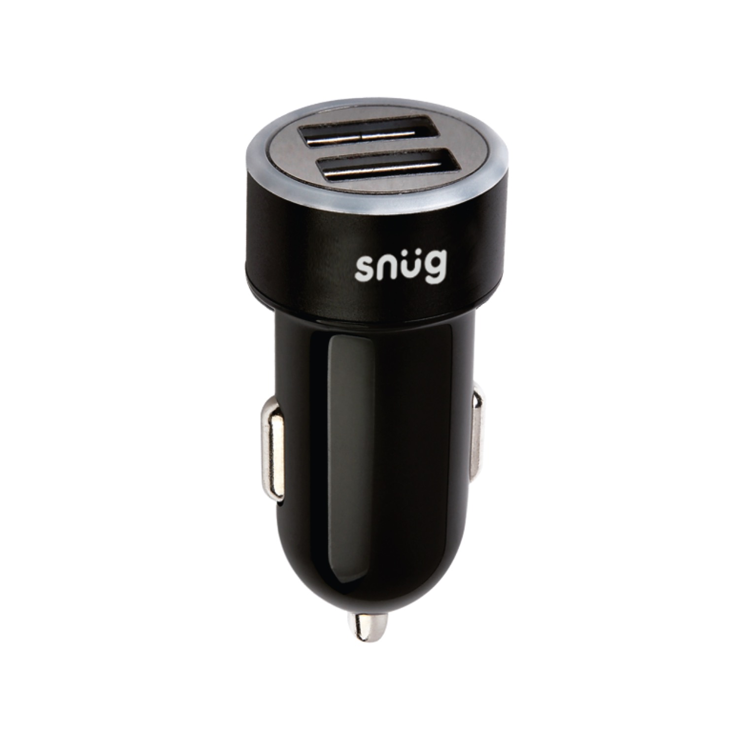 Snug Car Juice Dual USB Port Car Charger With Type-C Cable - 3.4A image