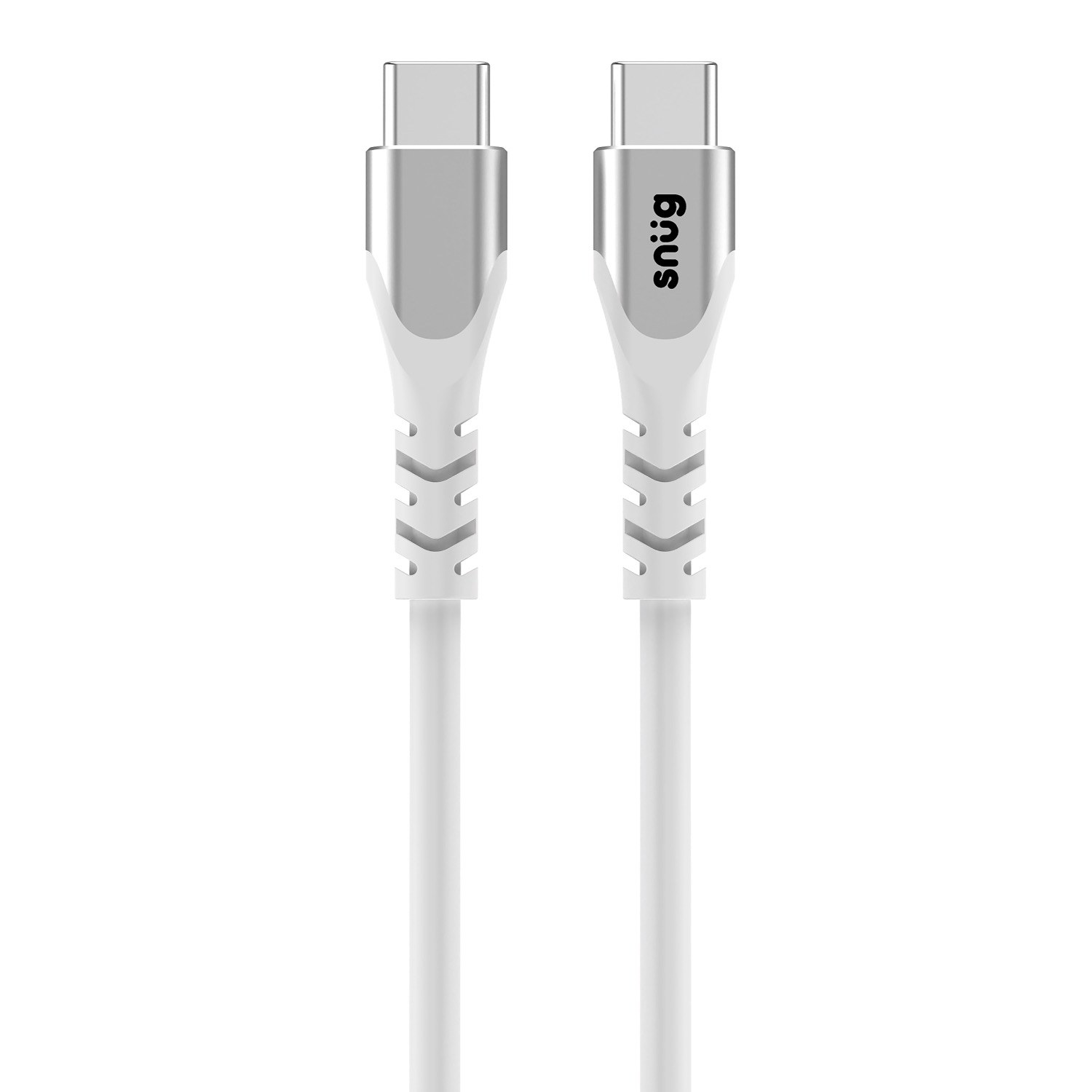 Snug Type-C To Type-C Silicone Cable - 1.2 Meter - White image