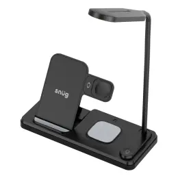 Snug Wireless 4-In-1 LED Lamp Charger 15W - Black image