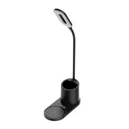 Snug LED Wireless Charger Pad With Pen Holder 15W - Black image