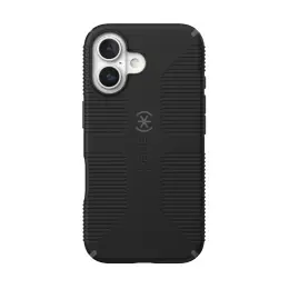 Speck Candyshell Grip MagSafe Case - Apple iPhone 16 - Black & Slate Grey image