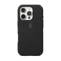 Speck Candyshell Grip MagSafe Case - Apple iPhone 16 Pro - Black & Slate Grey image