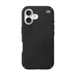 Speck Presidio2 Grip MagSafe Case - Apple iPhone 16 - Black & Slate Grey image