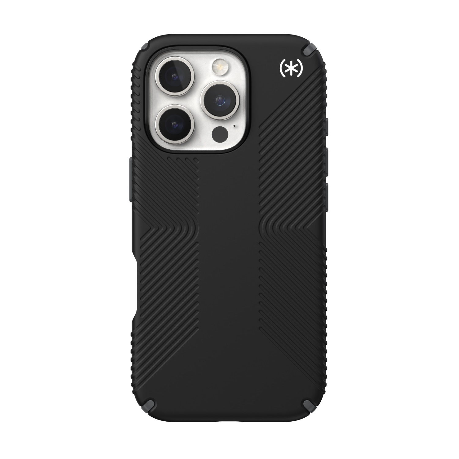 Speck Presidio2 Grip Case - Apple iPhone 16 Pro - Black & Slate Grey image