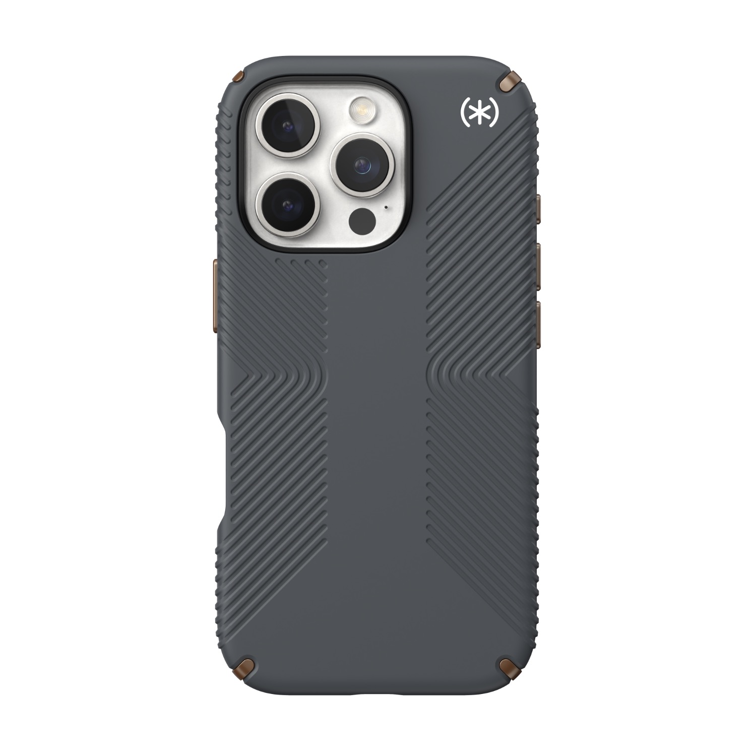 Speck Presidio2 Grip Case - Apple iPhone 16 Pro - Charcoal Grey & Cool Bronze image