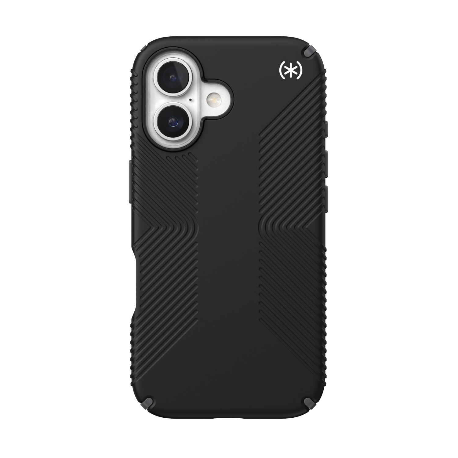 Speck Presidio2 Grip Case - Apple iPhone 16 - Black & Slate Grey image