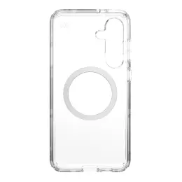 Speck Presidio Perfect Clear Magnet Case - Samsung Galaxy S25+ - Clear & Chrome image