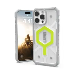 UAG Pathfinder Clear Magsafe Case - Apple iPhone 16 Pro Max - Neon image