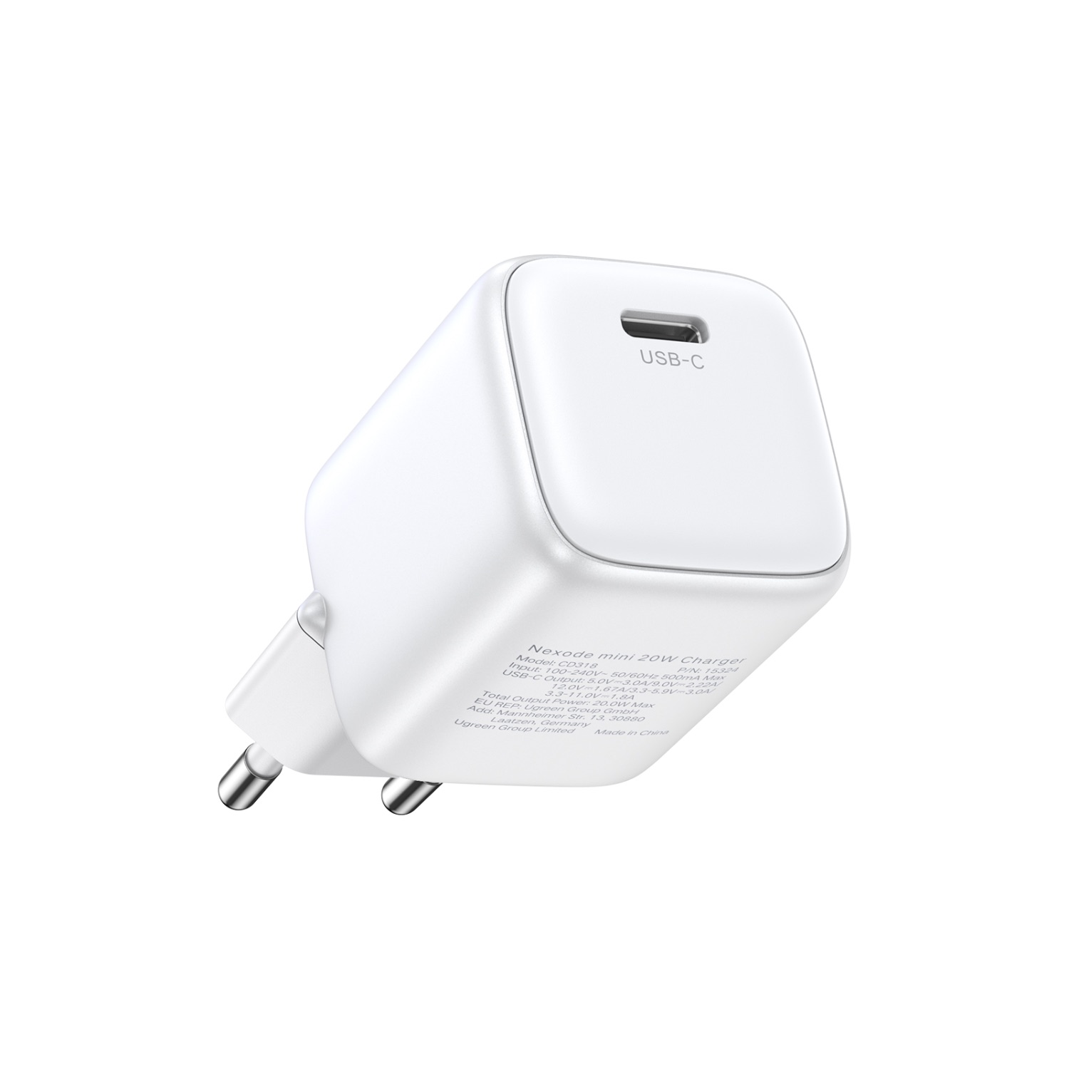 UGREEN 1 Port GaN PD Home Charger - 20W image
