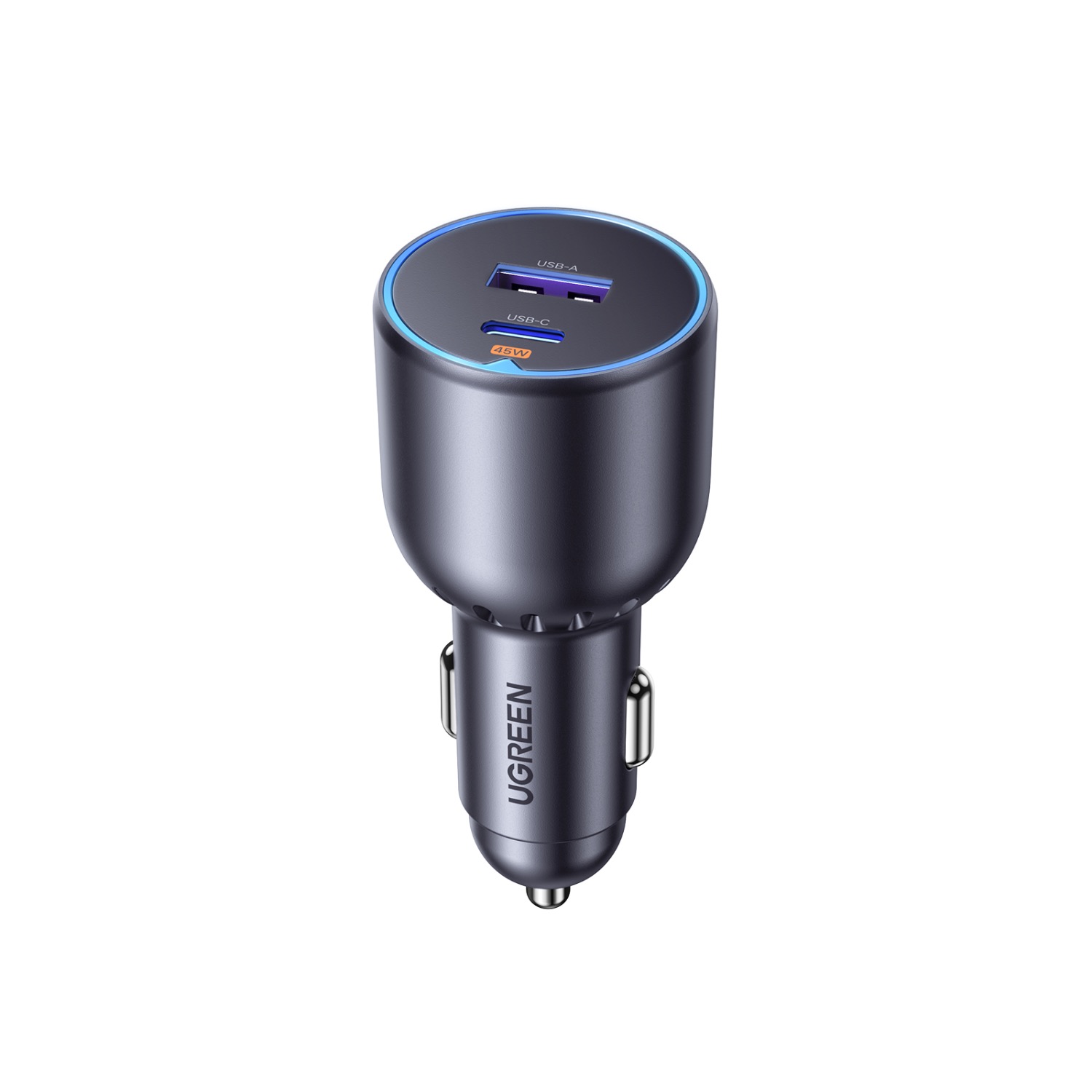 UGREEN Dual PD/USB Car Charger 63W - Space Grey | Brandability