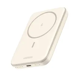UGREEN Magnetic Wireless Power Bank 5000mAh - White image