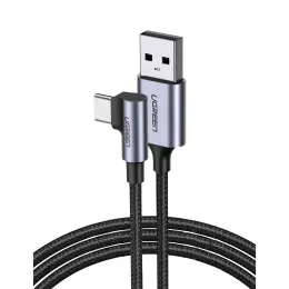 UGREEN USB To Type-C Right Angle Braided Cable - 1 Meter image