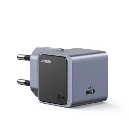 UGREEN Nexode 1 Port GaNInfinity PD Wall Charger 30W - Grey & Black image