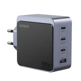 UGREEN Nexode 4 Port PD/USB Wall Charger 100W - Grey & Black image