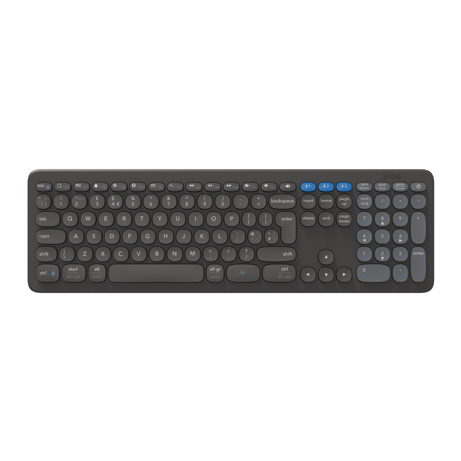 ZAGG Pro Wireless Keyboard 17-Inch - Grey image