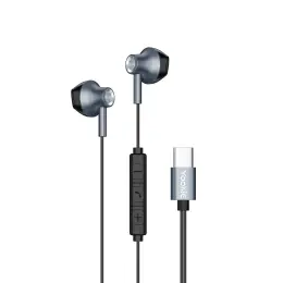 Yookie YTL-12 Wired Earphones Type-C - Black/Metal image
