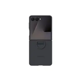 Samsung Silicone Cover With Ring - Samsung Galaxy Z Flip7 - Black image