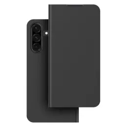 Samsung Mobeen Flip Case With Card Slot  - Samsung Galaxy A17 - Black image